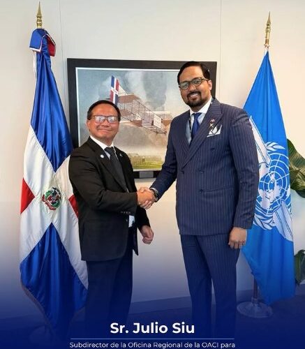 La Misión Permanente de la República Dominicana ante la OACI recibió la visita de cortesía del Sr. Julio Siu, Subdirector de la Oficina Regional de la OACI para Norteamérica, Centroamérica y el Caribe (NACC).
