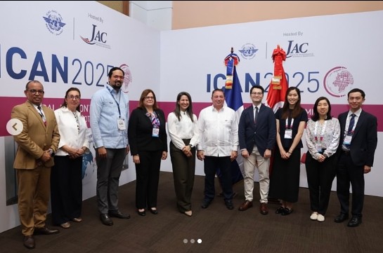 En el marco del #ICAN2025, la República Dominicana continúa estrechando lazos con países de África, Europa y Asia, impulsando nuevas oportunidades para el desarrollo del transporte aéreo y la conectividad global.